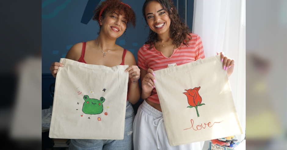 Mother & Daughter Tote Bag Painting Craft Workshop