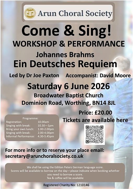 Come & Sing Brahms Requiem