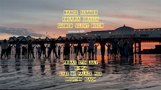 Dance Summer -Rosaria guided silent disco . Low tide sands East of the pier
