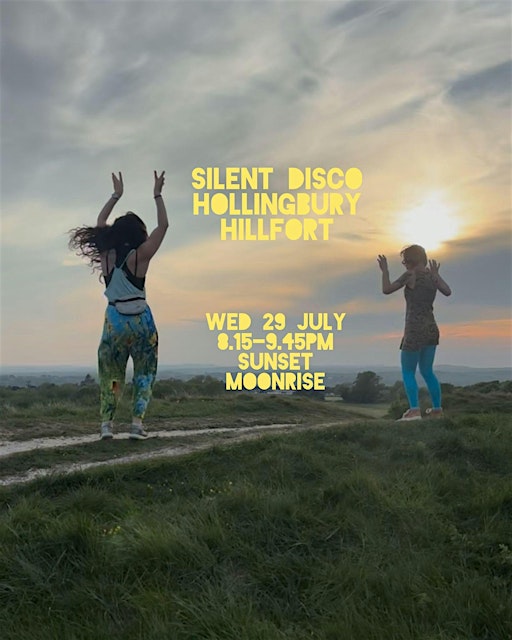 Daylight Disco Club- Hollingbury Hillfort sunset  + moonrise silent disco