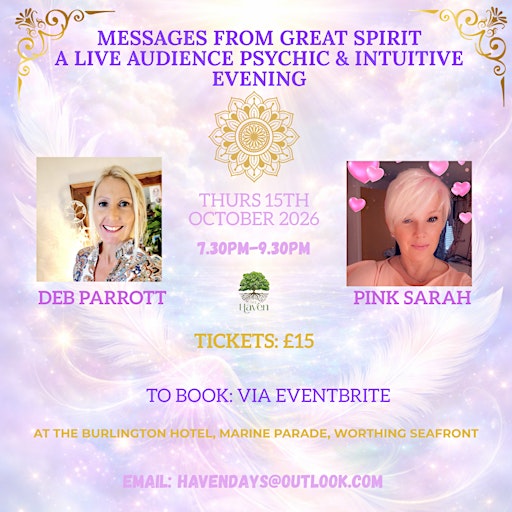 PSYCHIC NIGHT - A Live Audience With Deb Parrott & Pink Sarah