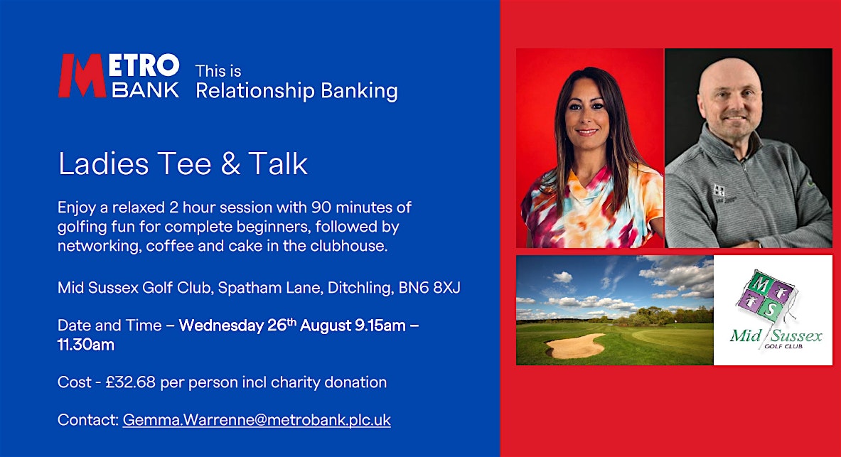 Metro Bank Ladies Tee and Talk