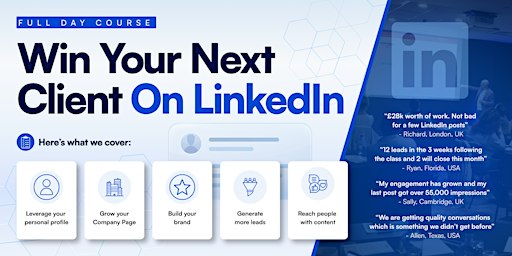 Win Clients on LinkedIn - Full Day Course - BRIGHTON Social Selling